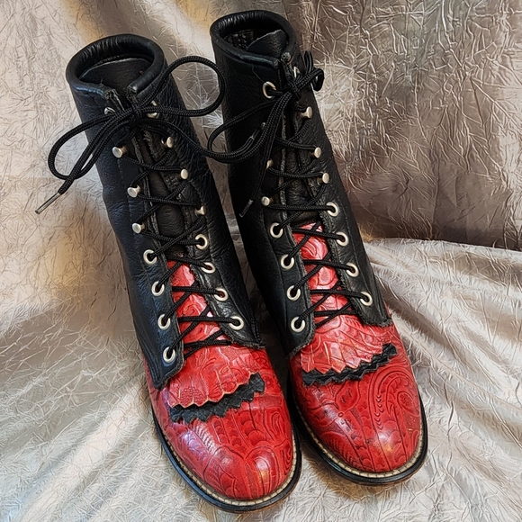 LAREDO ROPER BOOTS SZ 7 - Picture 7 of 16